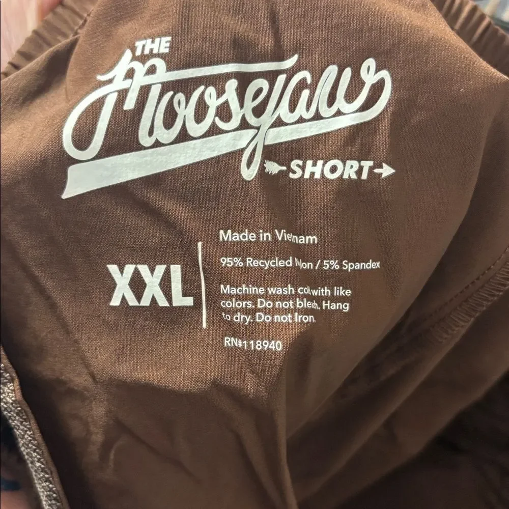 NWT New Moosejaw Hickory Brown Gray Shorts Size XXL